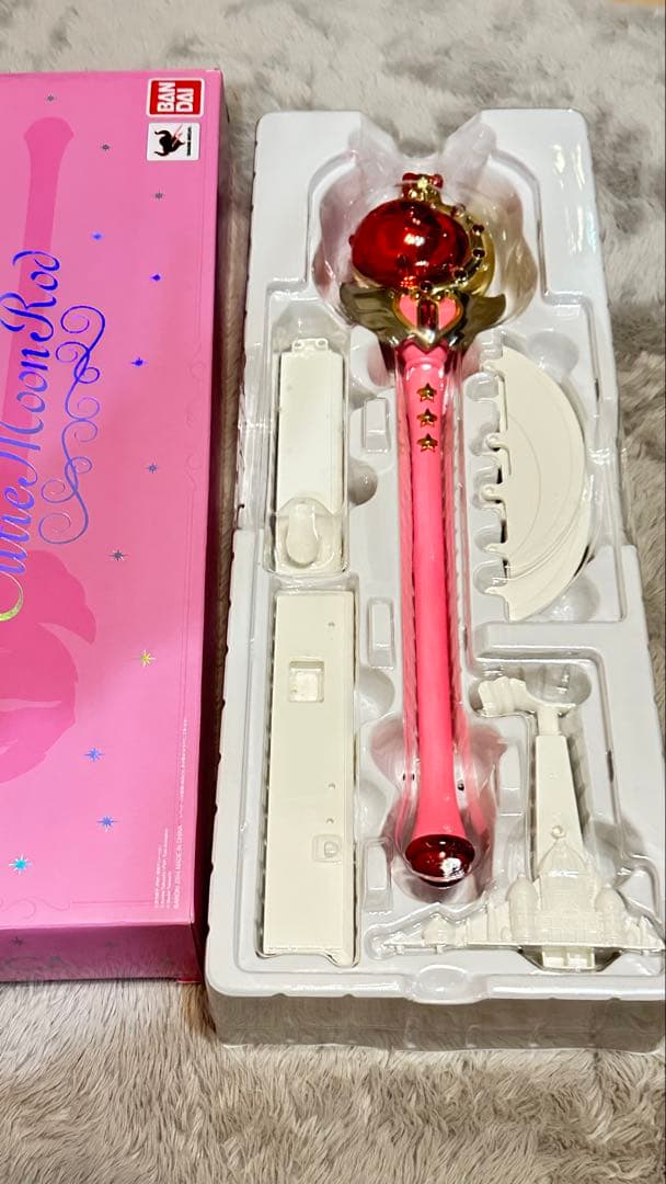 【美品】セーラームーン ムーンスティック ピンク