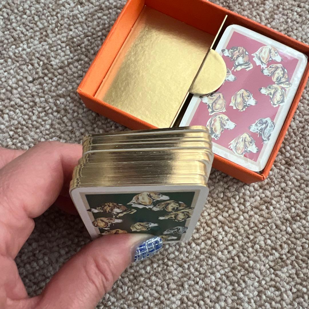 エルメス犬イラストのトランプセット