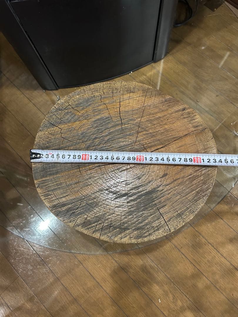 ケヤキ切り株　丸太　スツール　丸太椅子　サイドテーブル　ディスプレイ台