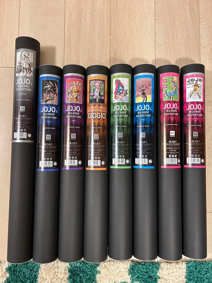 ジョジョ展　ポスター　3部〜8部 + グラフィックA1 ポスター金沢