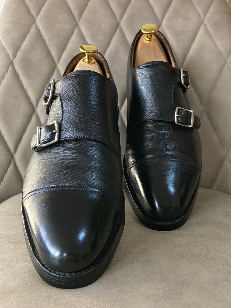 JOHN LOBB ジョンロブ　ダブルモンクストラップ　黒　25cm相当