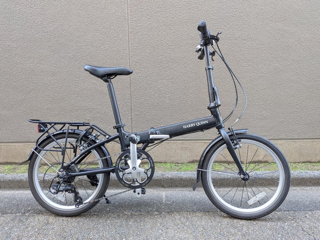 HARRY QUINN 折りたたみ自転車 ブラック　ハリークイン　ロングブライト