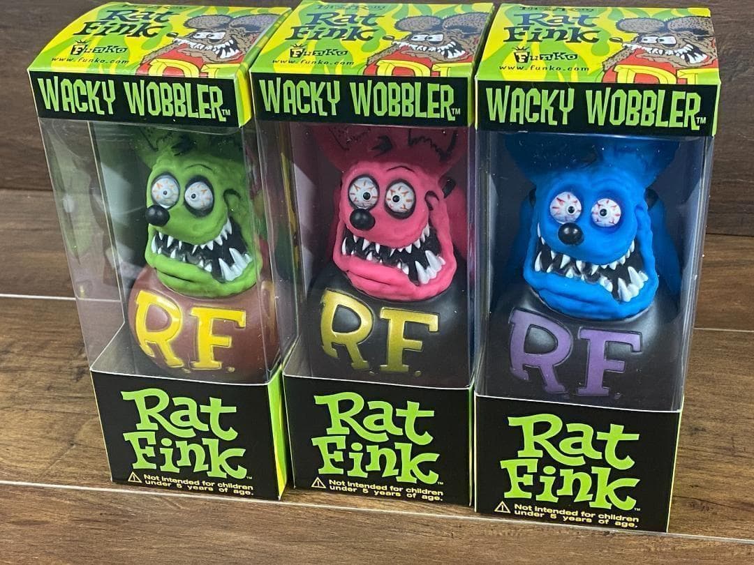 Rat Fink ラットフィンク ボビングヘッド フィギュア 3体セット