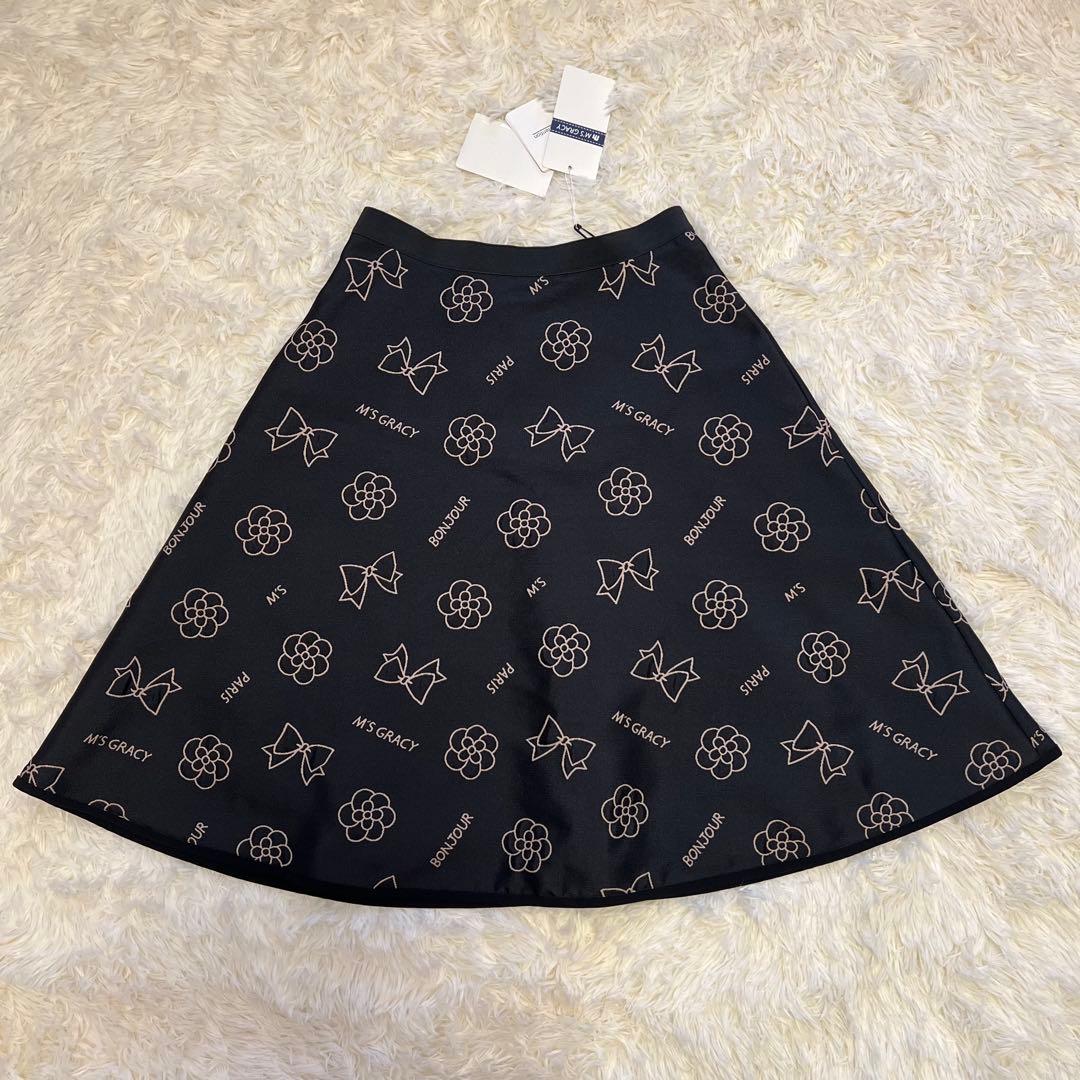 エムズグレイシー 完売品 アイコン柄 スカート アイコン モチーフ スカート