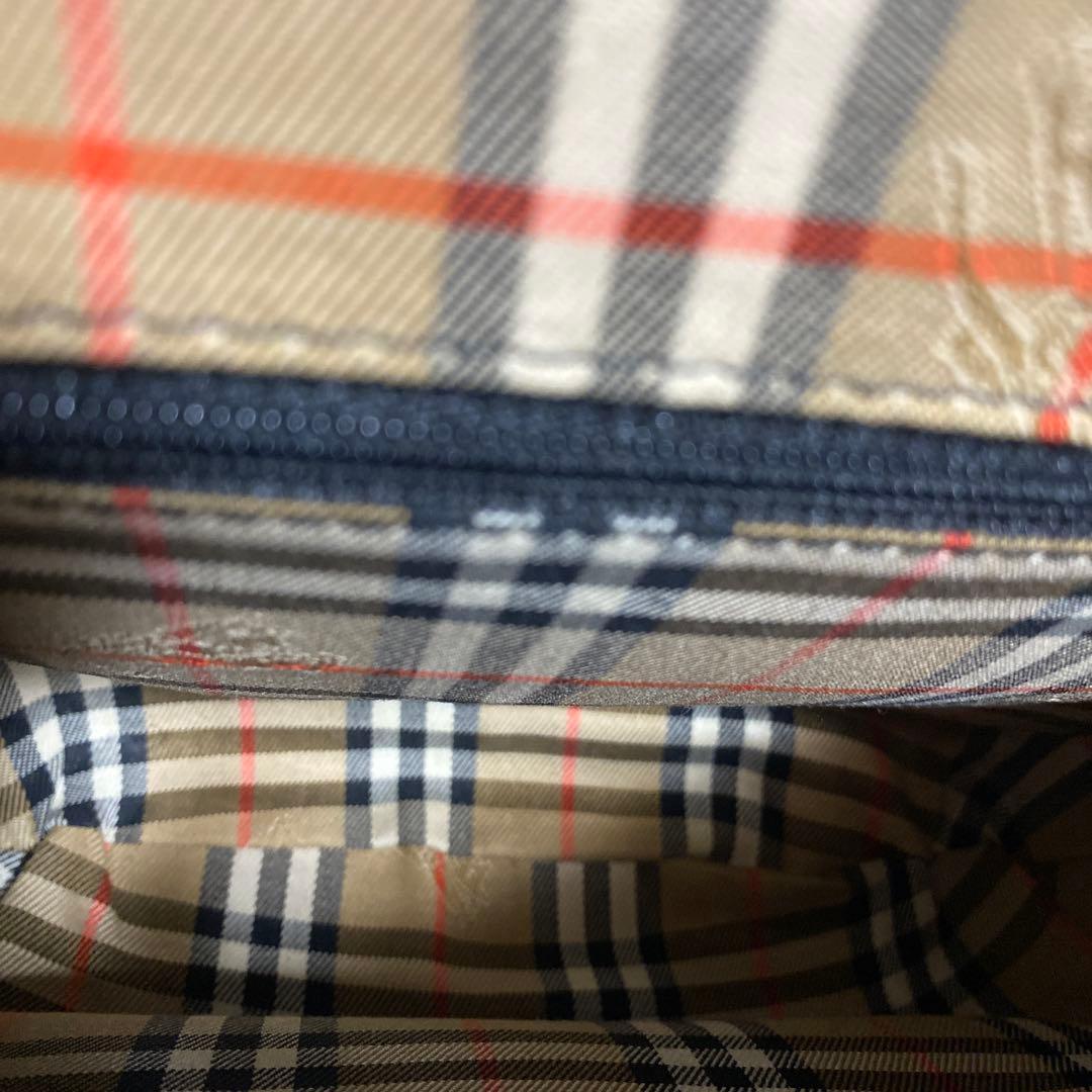 ✨極美品✨Burberrysブラックオールレザーショルダーバッグ　ノバチェック