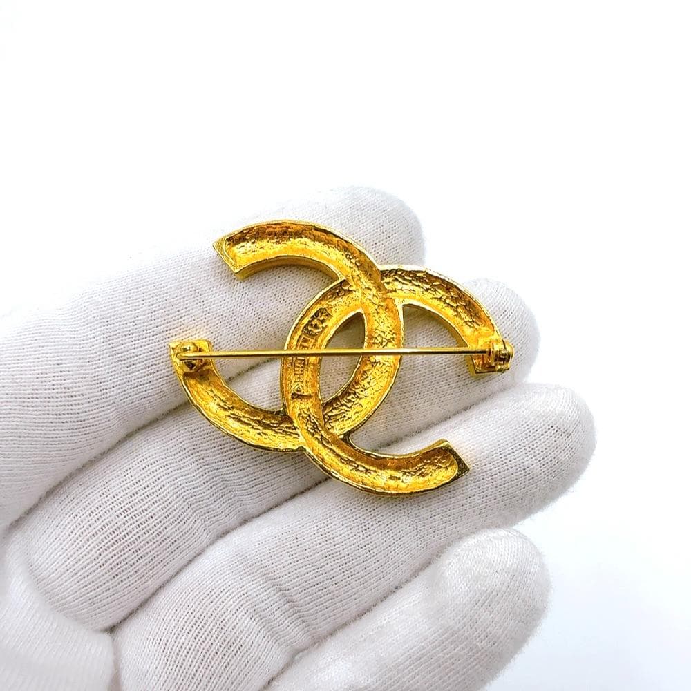 ◇シャネル◇GP×ラインストーン/ココマーク/174/ブローチ/ブランド