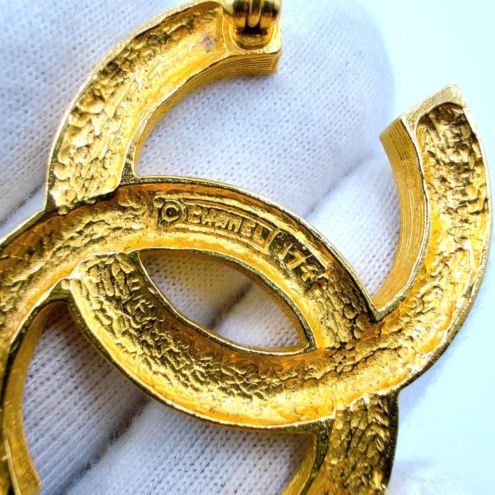 ◇シャネル◇GP×ラインストーン/ココマーク/174/ブローチ/ブランド