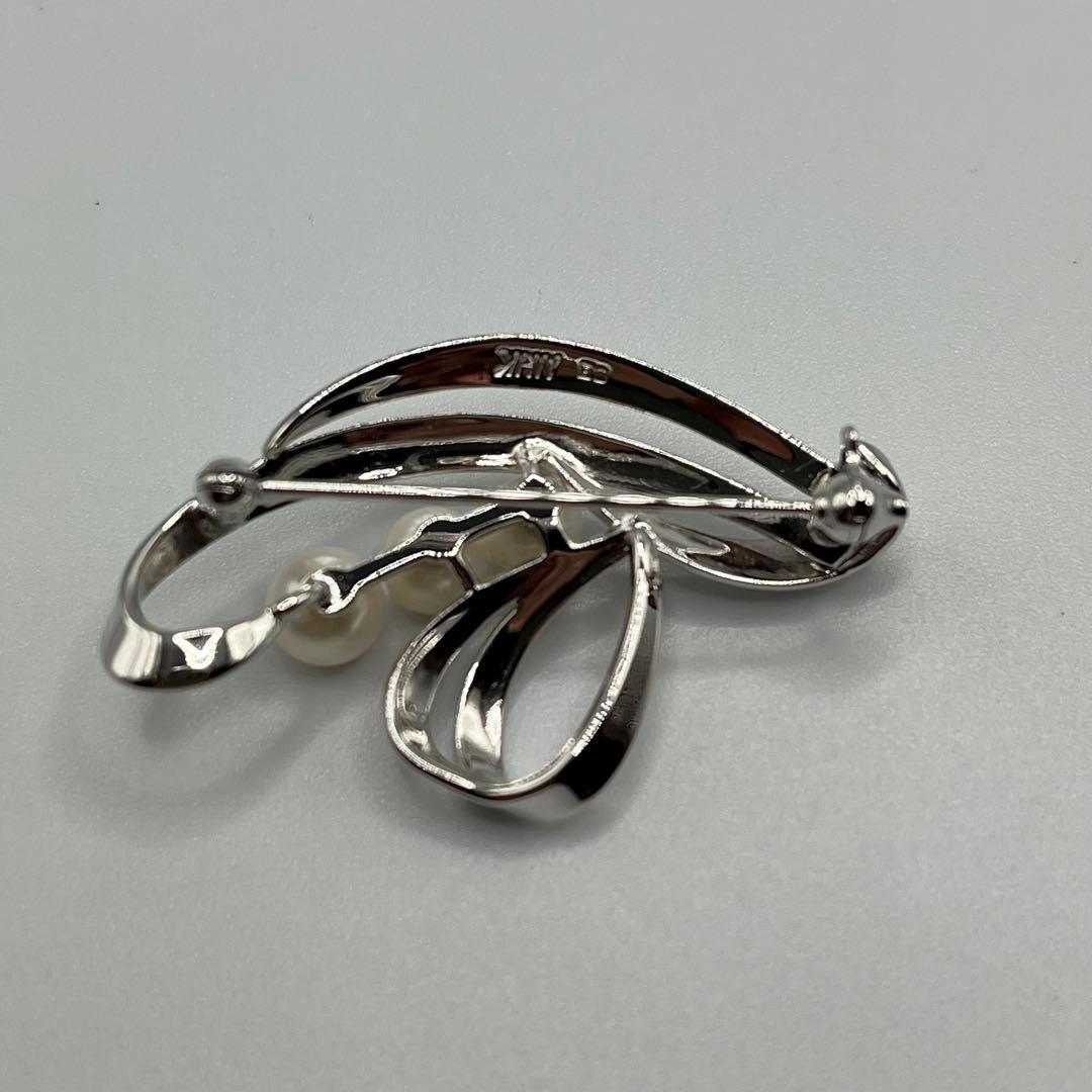 超レア！ヴィンテージ ミキモト アコヤパールブローチ M S・NHK 刻印