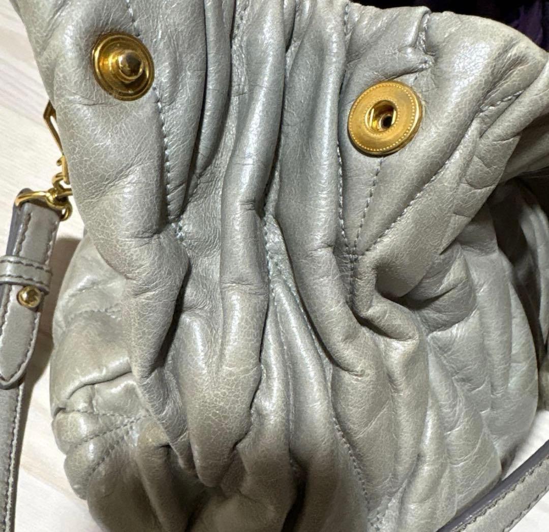 バッグ miu miu vitello lux 2way hand bag 2WAY