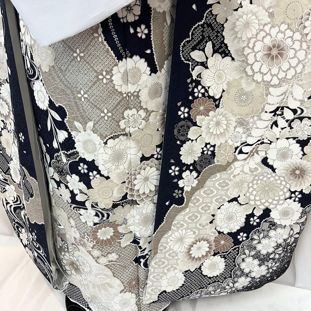 ■オーダー仕立て付き■新作■濃紺地正絹振袖フルセット■振袖一式■成人式