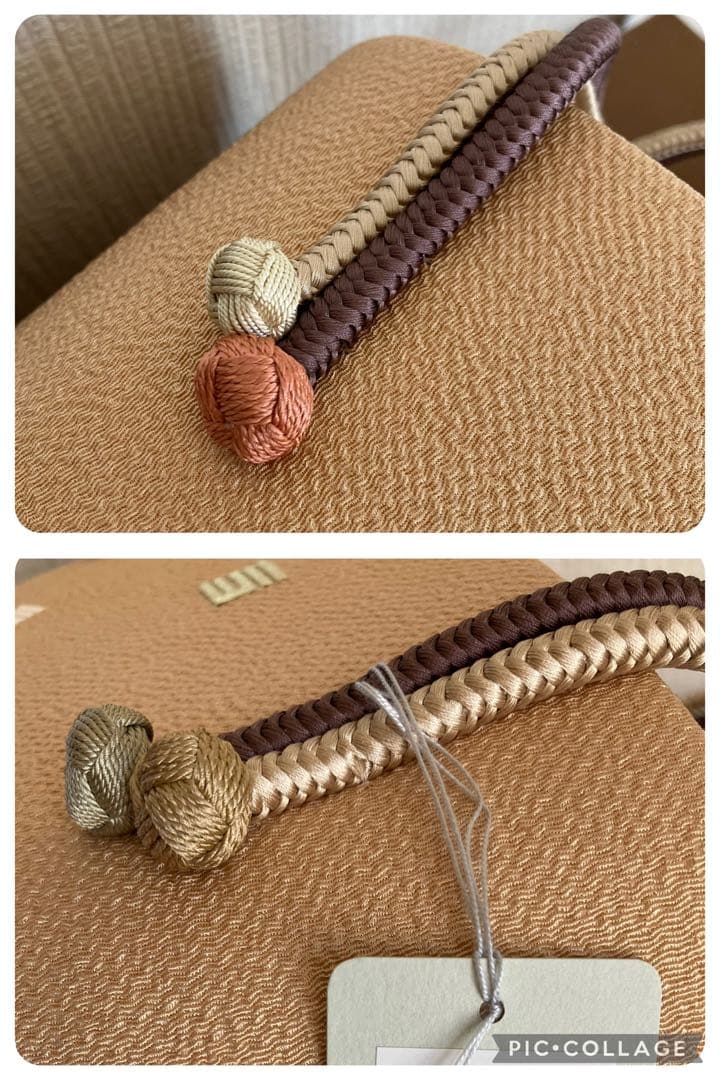 専用★新品◇和想庵 正絹×本革 和装バッグ 刺繍 源氏香 トート