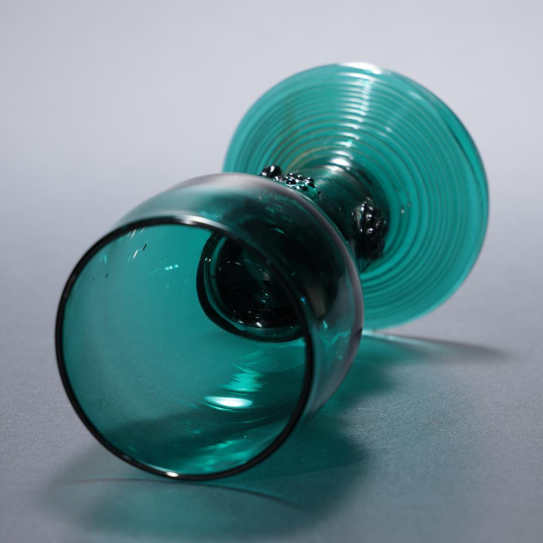 アンティークグラス　レーマーグラス　グリーン　ゴブレット　R1339ダI