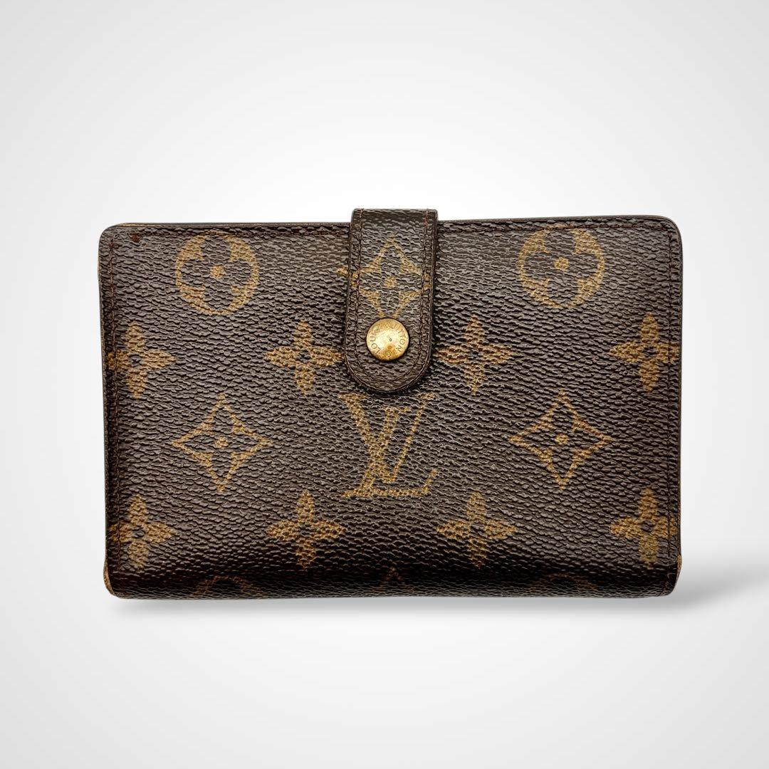 ルイヴィトン モノグラム 二つ折り財布 ポルト モネ ビエ ヴィエノワ がま口