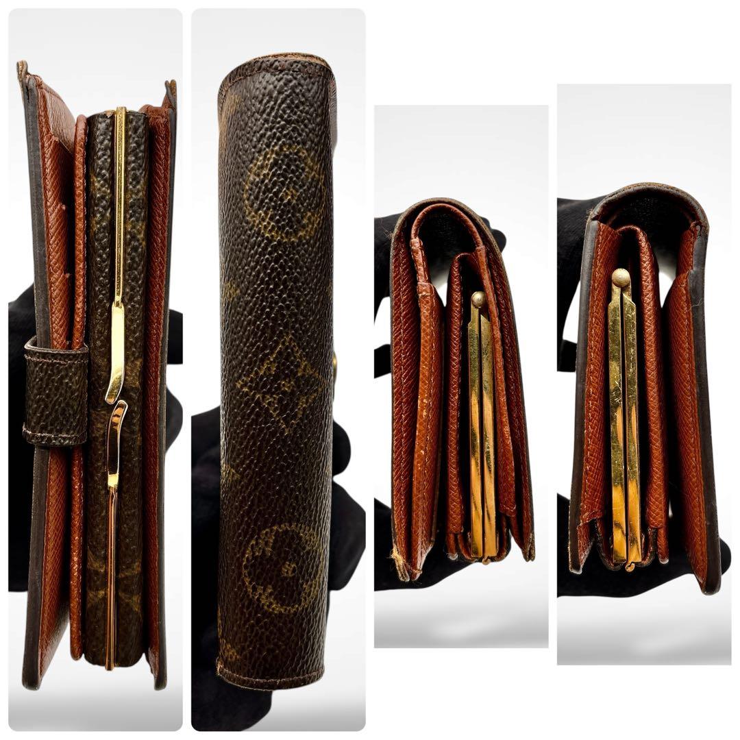 ルイヴィトン モノグラム 二つ折り財布 ポルト モネ ビエ ヴィエノワ がま口