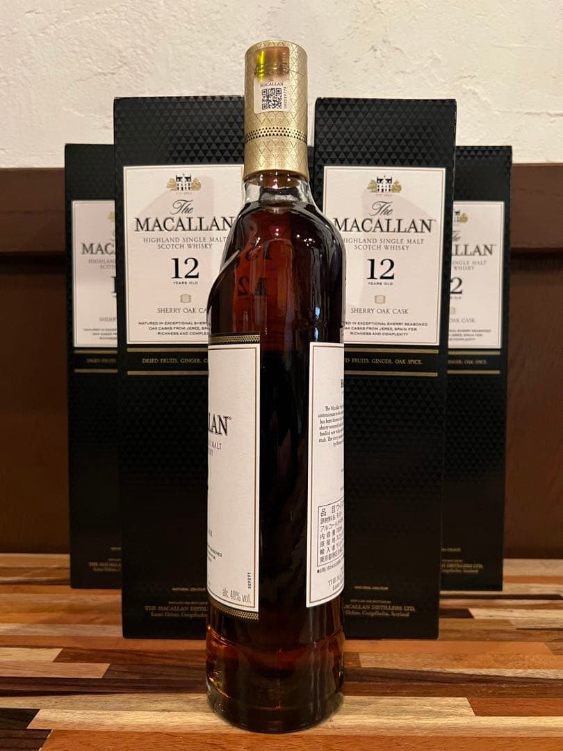 マッカラン 12年 シェリーオークカスク×6本 箱付