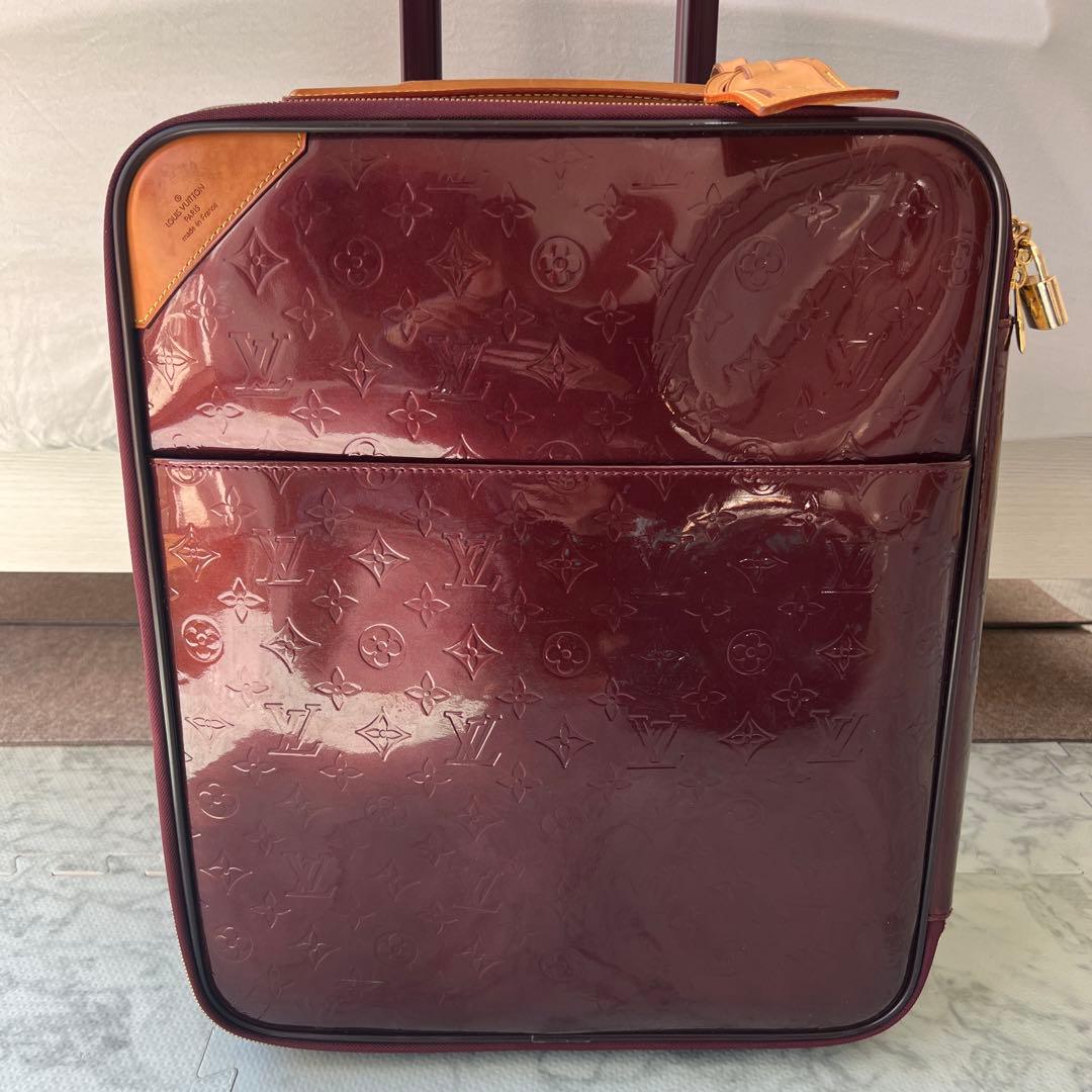 希少✨ルイヴィトン ペガス45 ヴェルニ モノグラム レザー キャリーケース