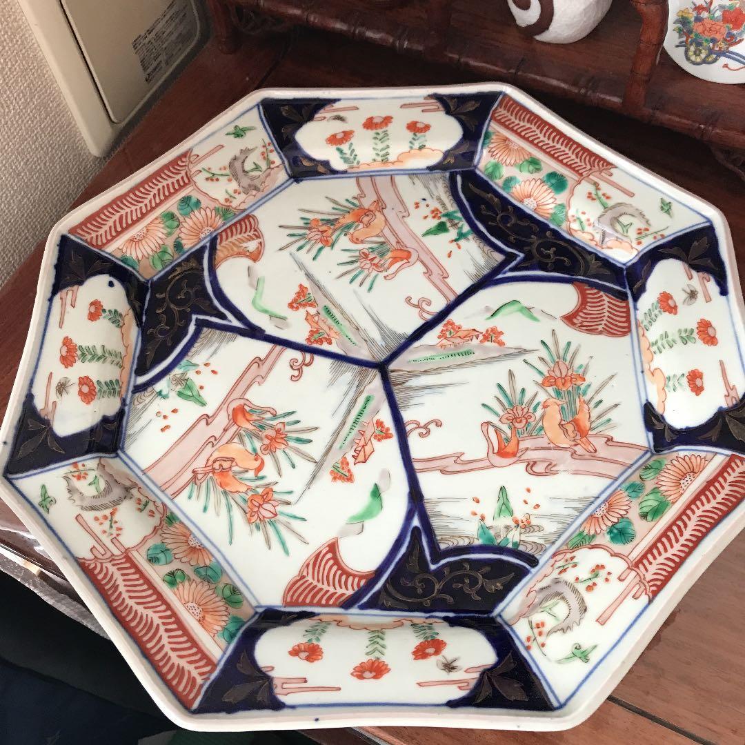 古伊万里　古美術　赤絵　飾り皿　観賞皿　年代品