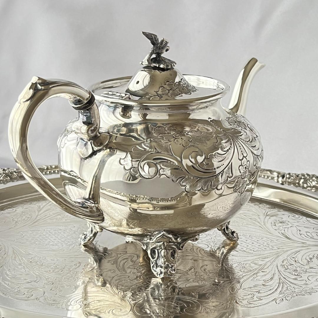 【Harts The Silversmiths】 ファルコンのティーセット 3点