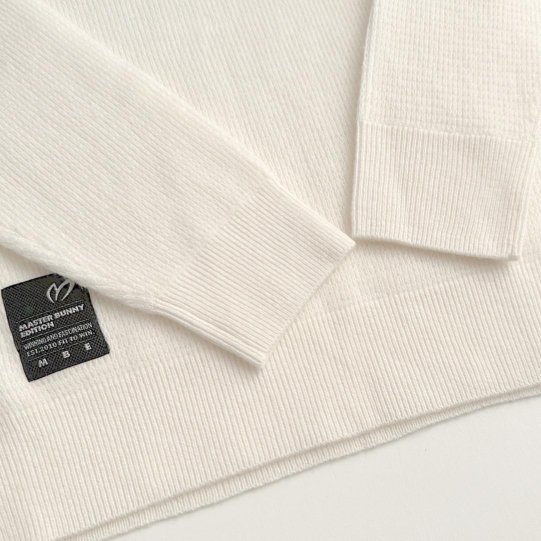 553マスターバニー レディース ゴルフウェア ウールカシミヤニット 白 1 M