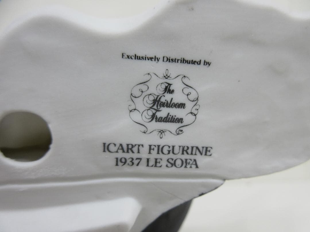 0907X ルイ・イカール ソファー 磁器 フィギュア