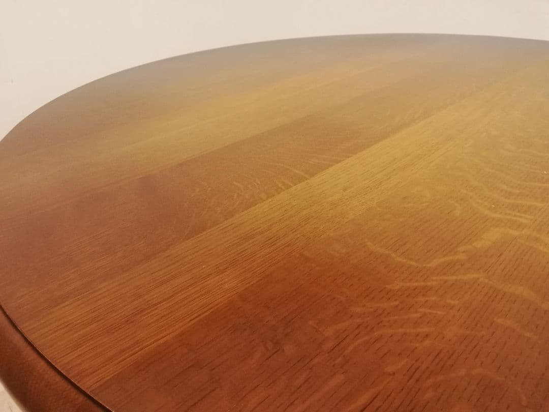 IDC大塚 飛騨産業 キツツキマーク ヴィンテージ ラウンド型ダイニングテーブル