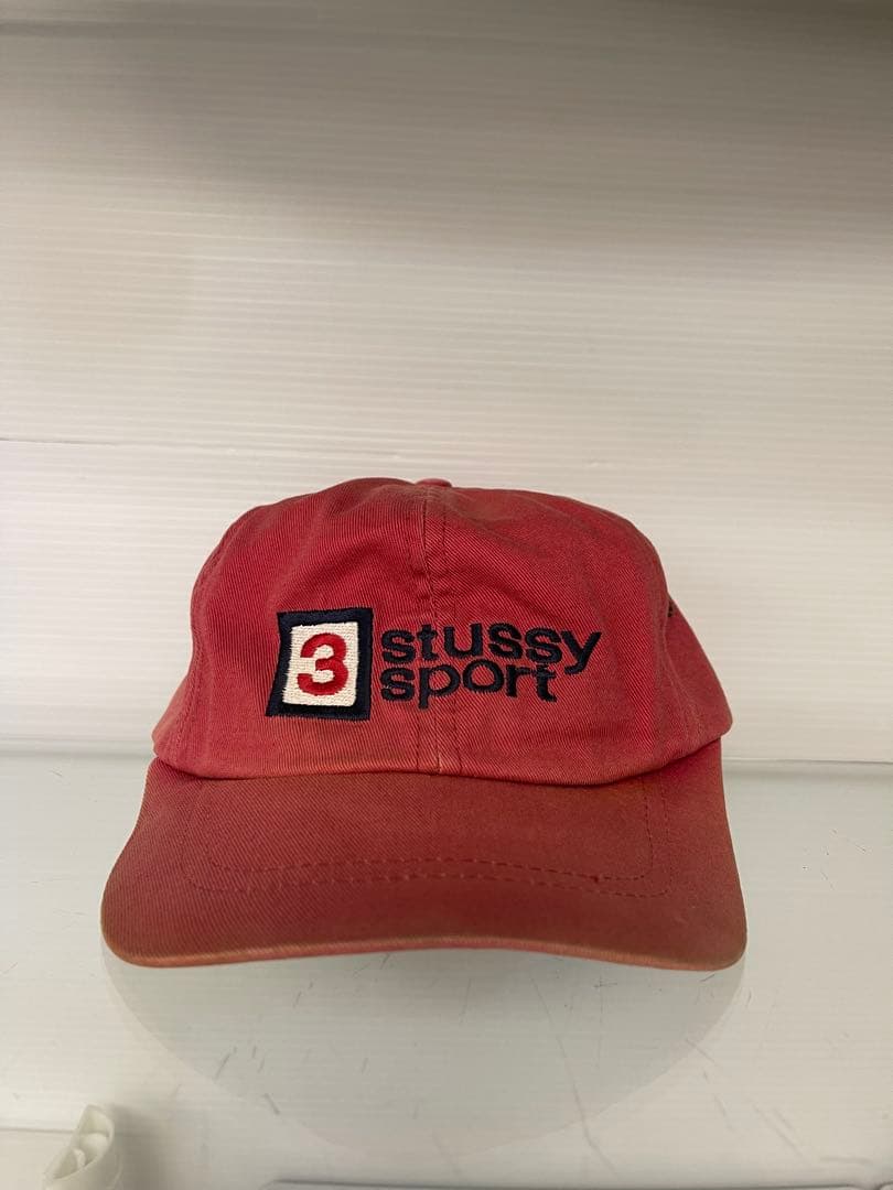 1990年代前期　白タグ オールドstussy sport ビンテージ cap