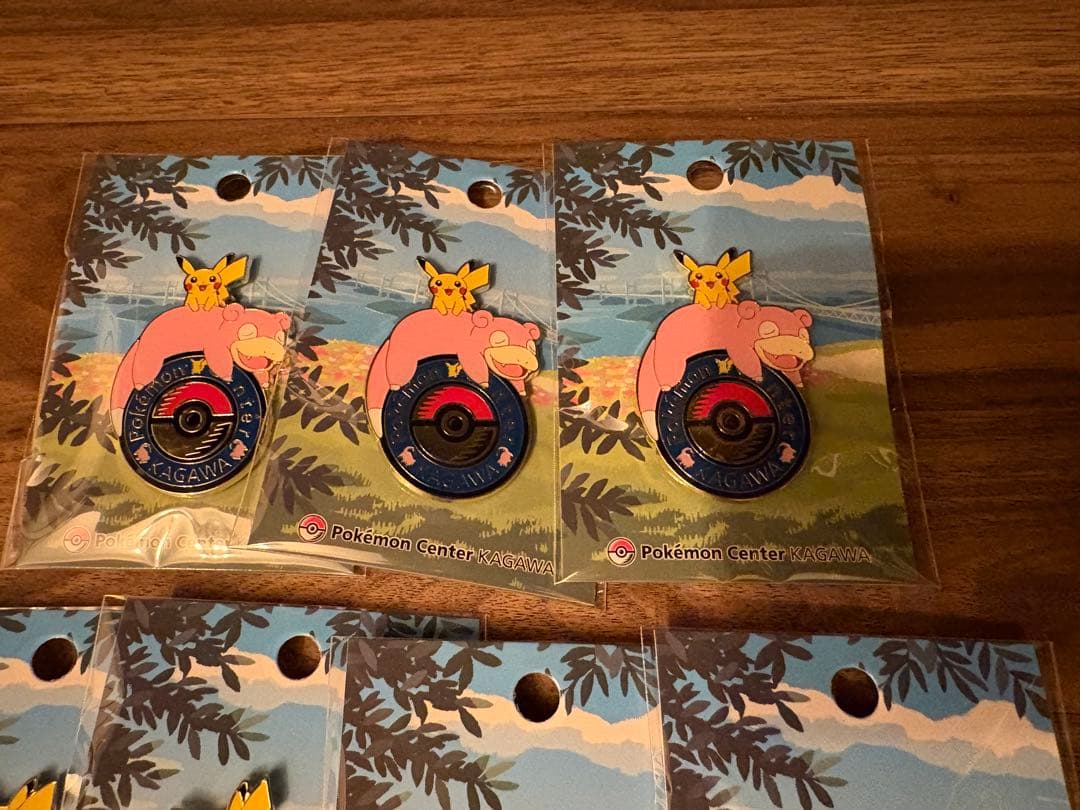 【新品】ポケモンセンター カガワ ヤドン ピカチュウ ロゴピンズ 香川限定