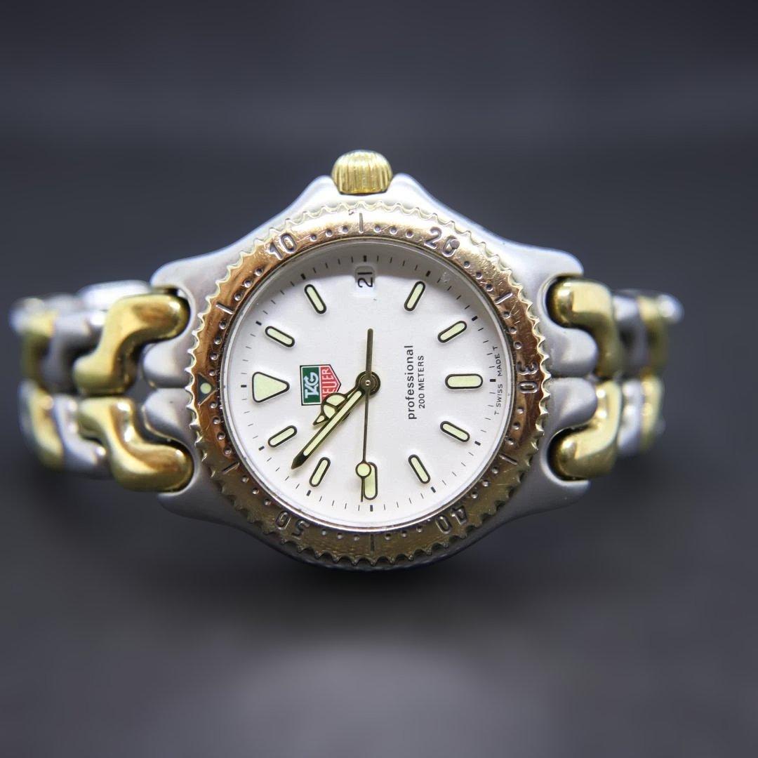 タグホイヤー　Sel　S95.813K　腕時計　メンズ　34ｍｍ　クオーツ　白