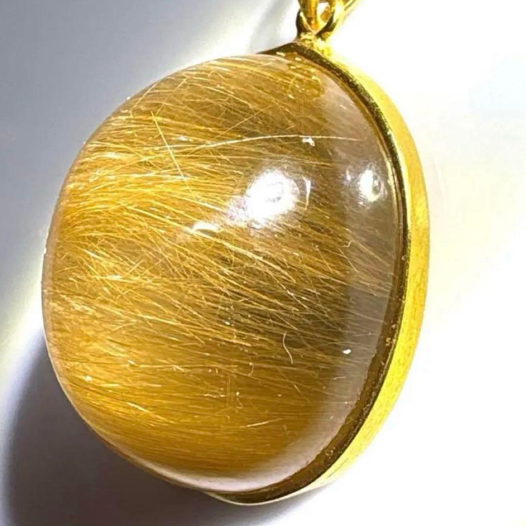 silver925 ゴールデンルチルクォーツ　ペンダントヘッド