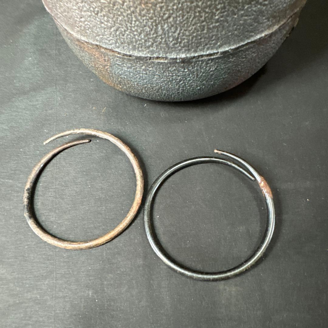 E823 送料無料　茶釜　山本閑浄　棗釜　茶道具　茶室　共箱