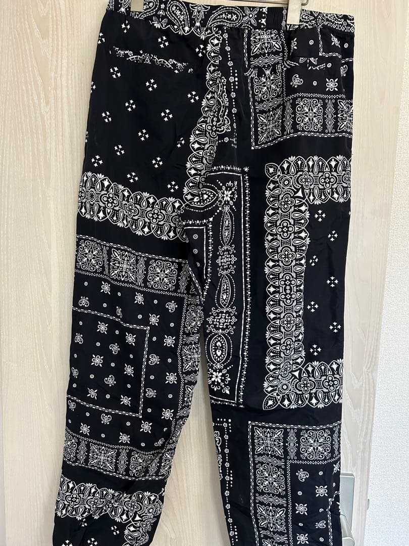 Bristol バンダナ柄パンツ ブラック/ホワイト