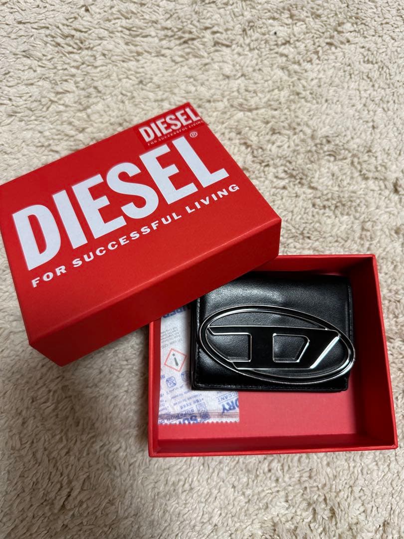 DIESEL 黒 三つ折り財布