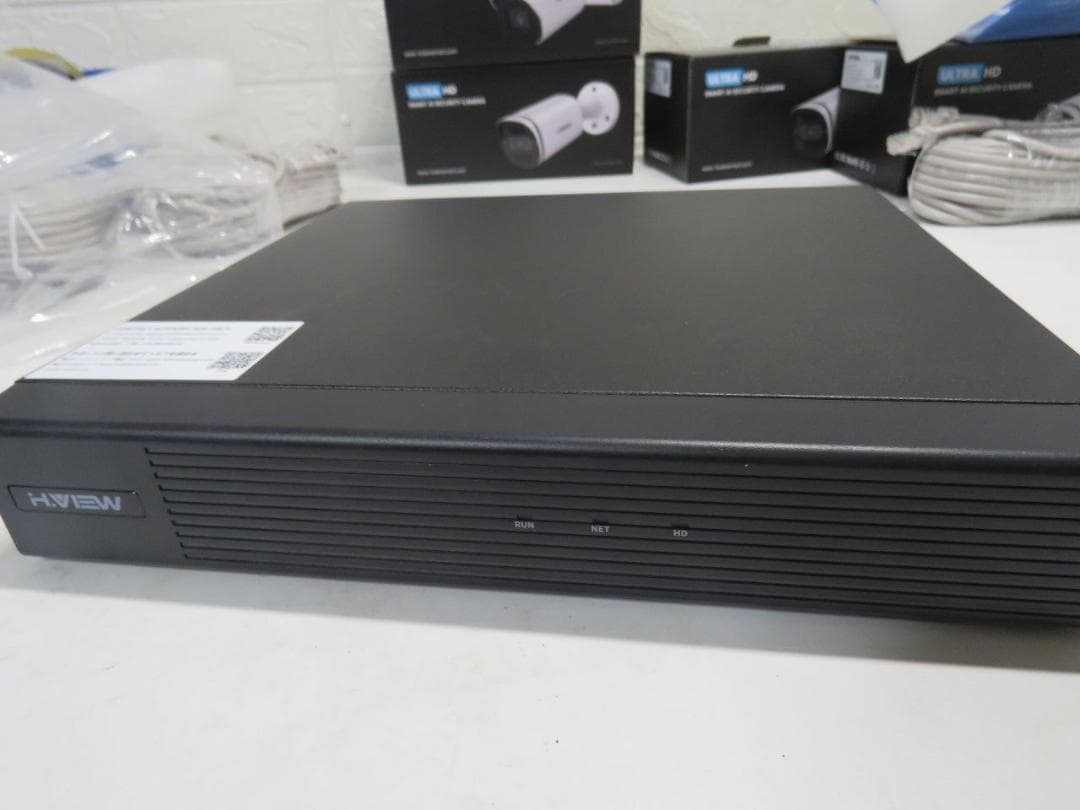 H.VIEW 4台セット 4K防犯カメラシステム　美品