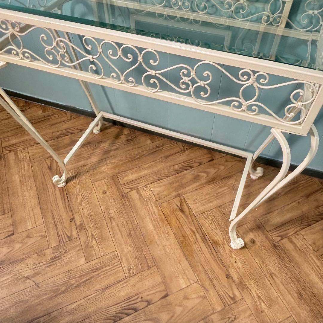 【送料込み✨】アンティーク調　ドレッサー・鏡台　❤︎ アイボリー ❤︎