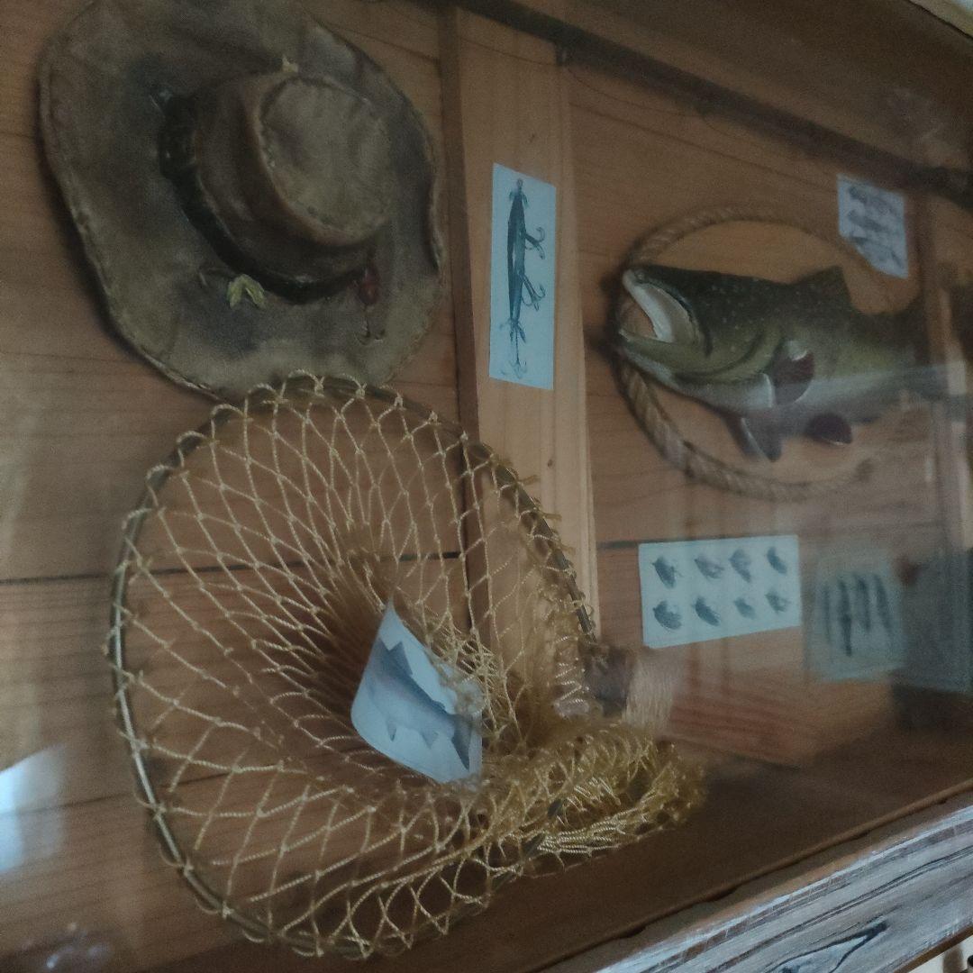 ☆インテリアフィッシング　木製額縁 オブジェ カントリー雑貨