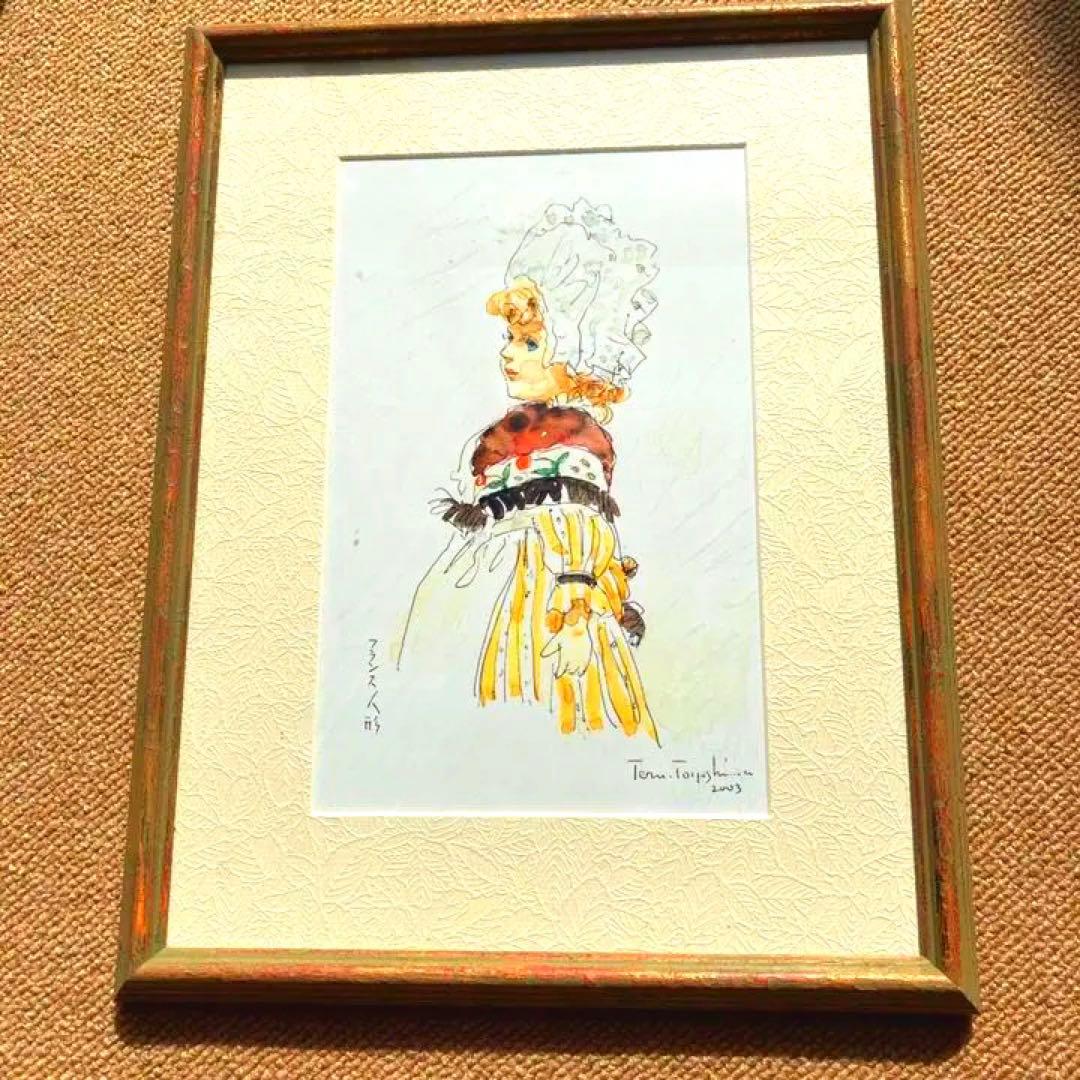 新品　アクリル画です　画家の豊島輝彦先生の、作品です　もうお亡くなりになりました