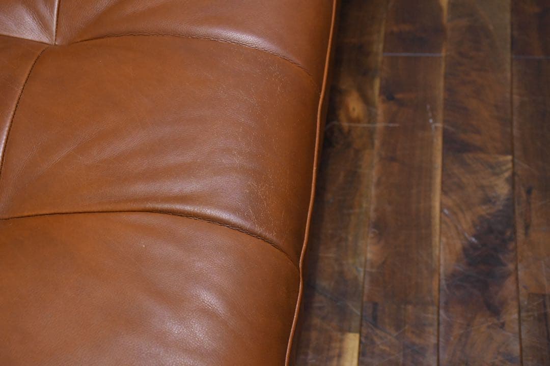 DIK135 ケルビンジョルマーニ 5-6人掛けソファ レザー/総本革張り