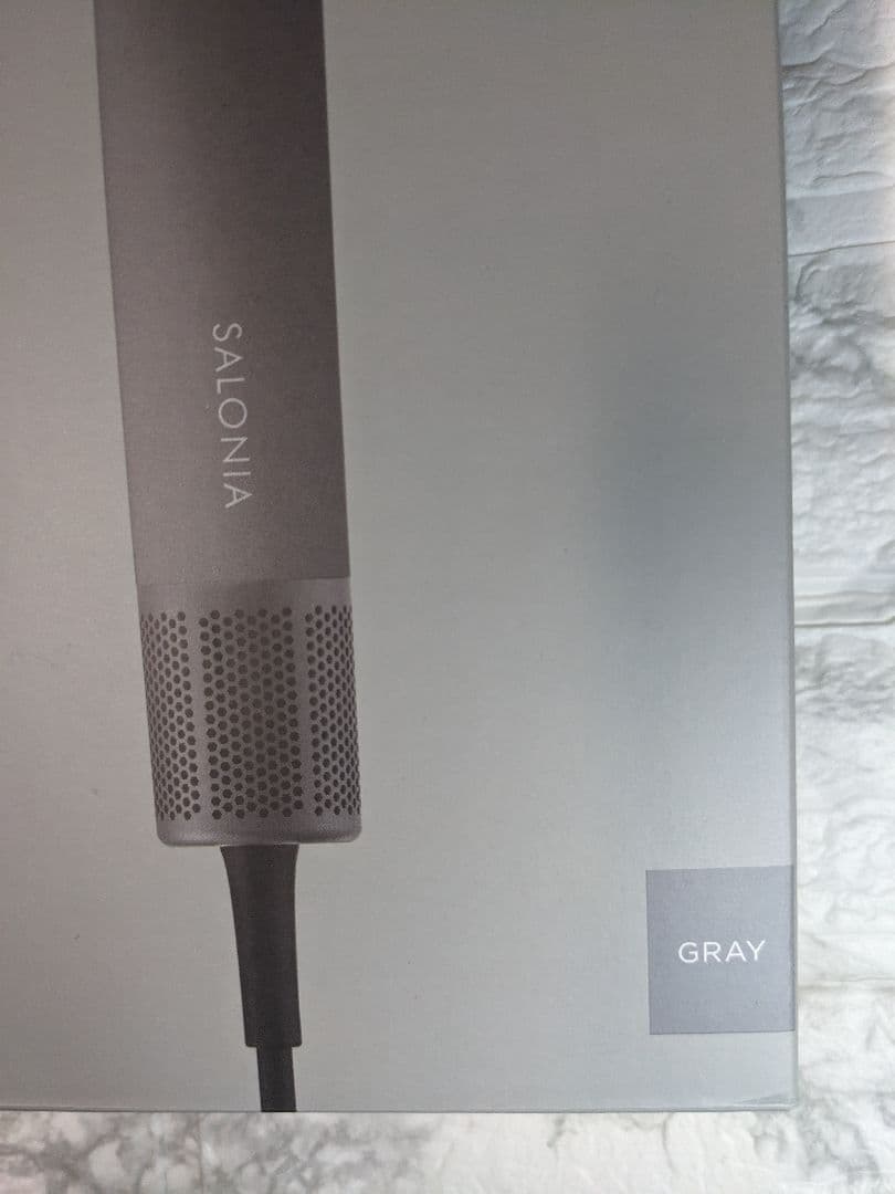 SALONIA スムースシャインスマートドライヤー グレー サロニア 縦型モデル