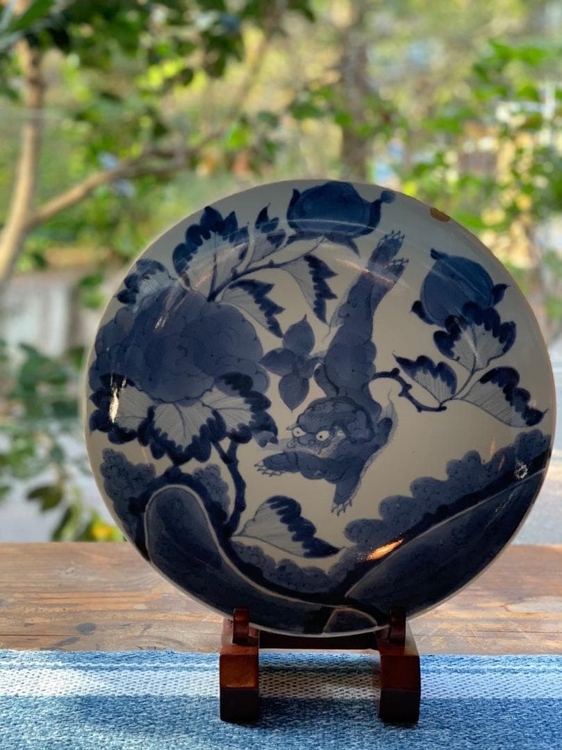 染付古伊万里 大皿