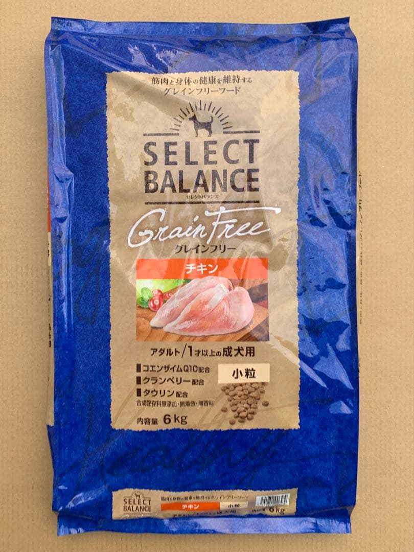 セレクトバランス　グレインフリー　アダルトチキン　小粒　6kg