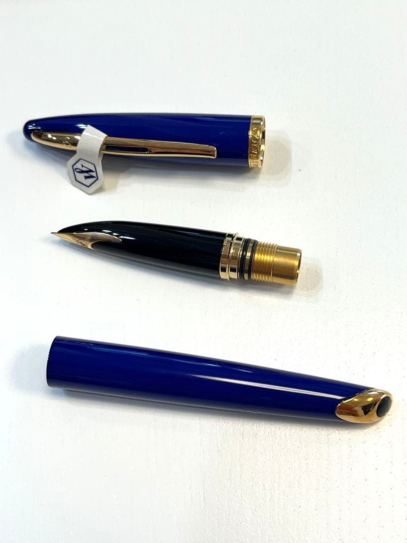 WATERMAN 万年筆 青　カレン　EF