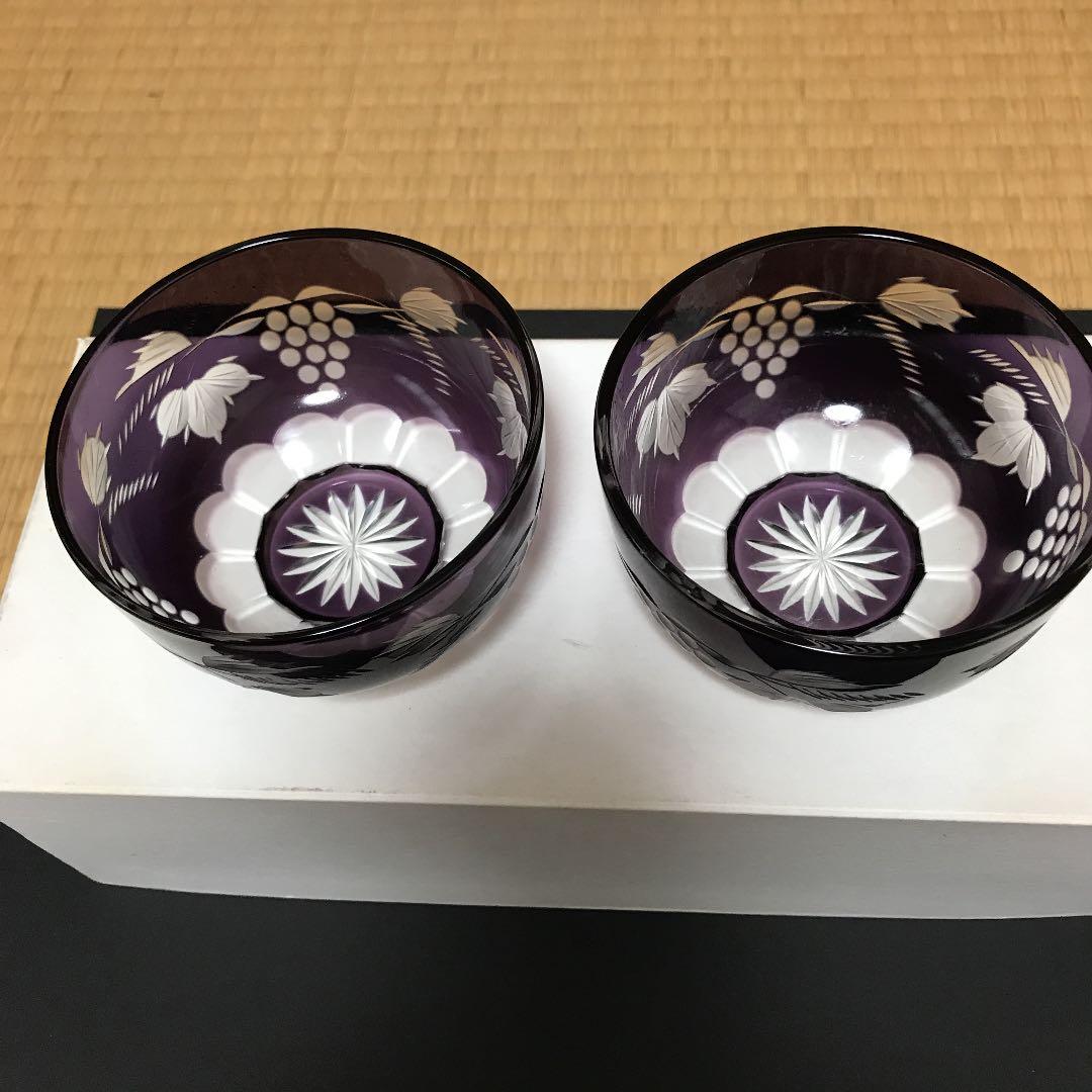 【新品未使用】江戸切子　　新田登四夫作