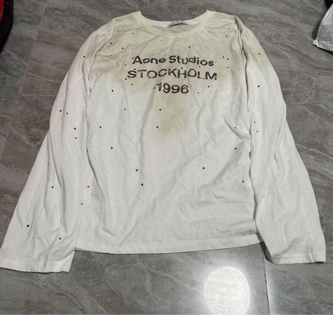 Acne Studios 長袖カットソー1996 ダーティー＆破れ加工 M