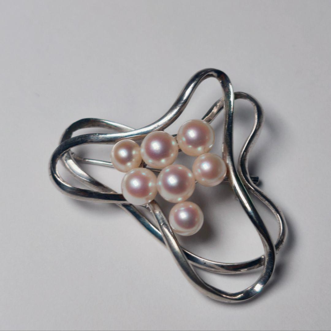 【美品 最高級!!】ミキモト ブローチ パール フォーマル 7珠 皇室御用達