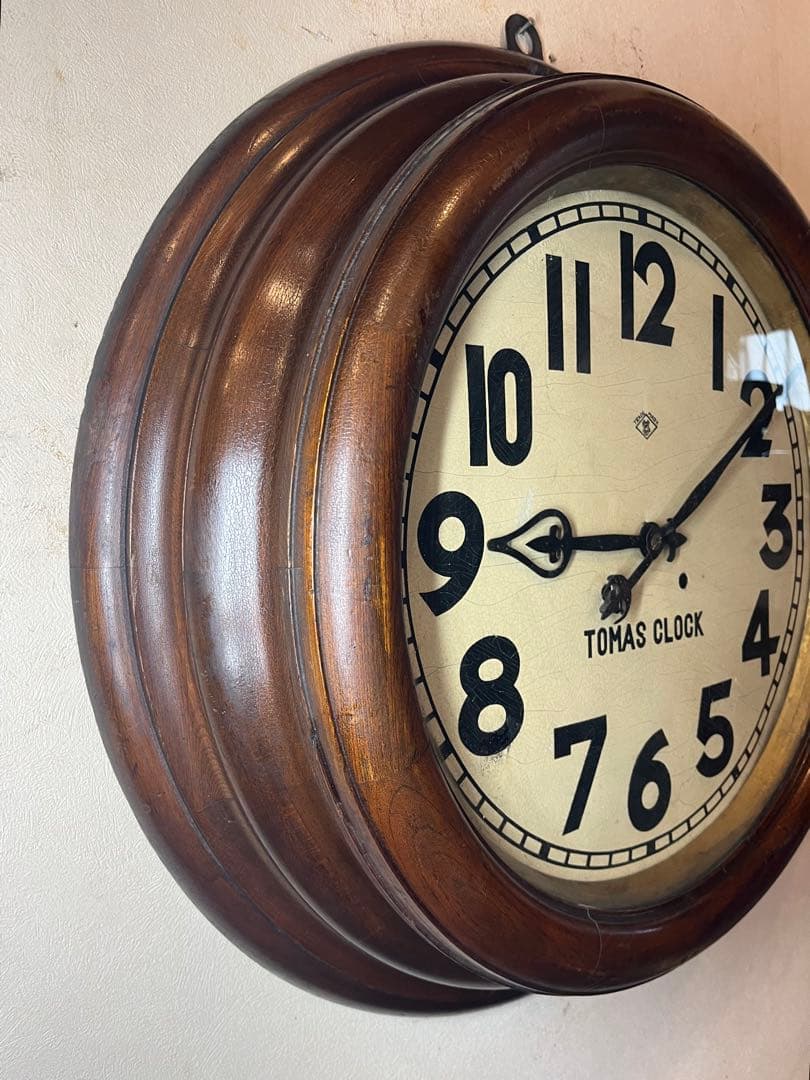 直径66センチ　大型丸　柱時計　古時計　振り子　レトロ　ゼンマイ　精工舎　掛時計