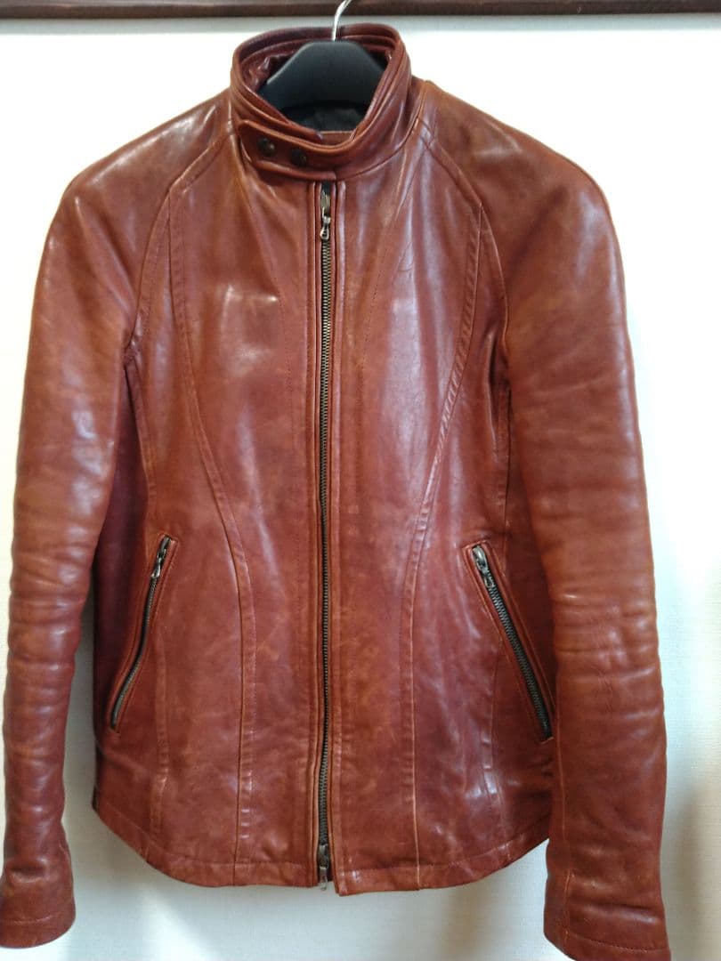 ジャックローズラブメゾン シングルライダースジャケット ホースハイド 馬革