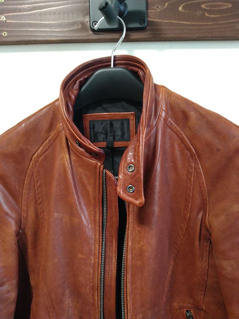 ジャックローズラブメゾン シングルライダースジャケット ホースハイド 馬革