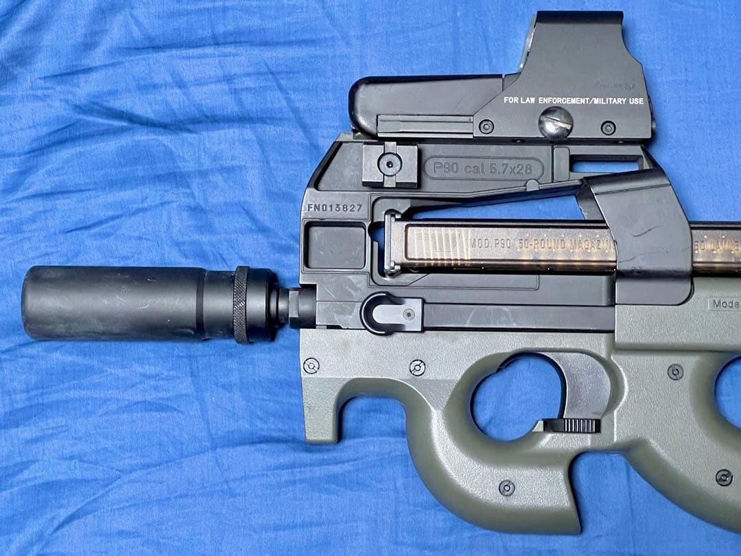 バレルなどカスタム済 東京マルイPS90 HC ハイサイクル 電動ガン（P90）