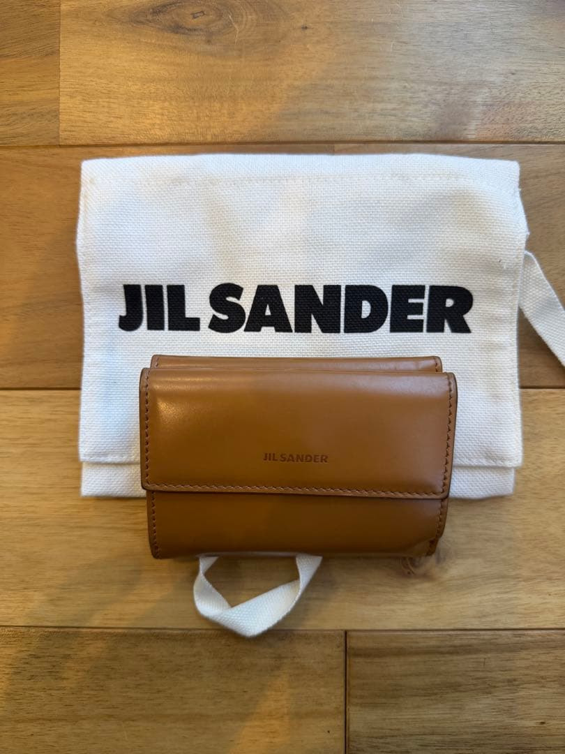 JIL SANDER ジルサンダー　CAMEL 三つ折り財布　美品