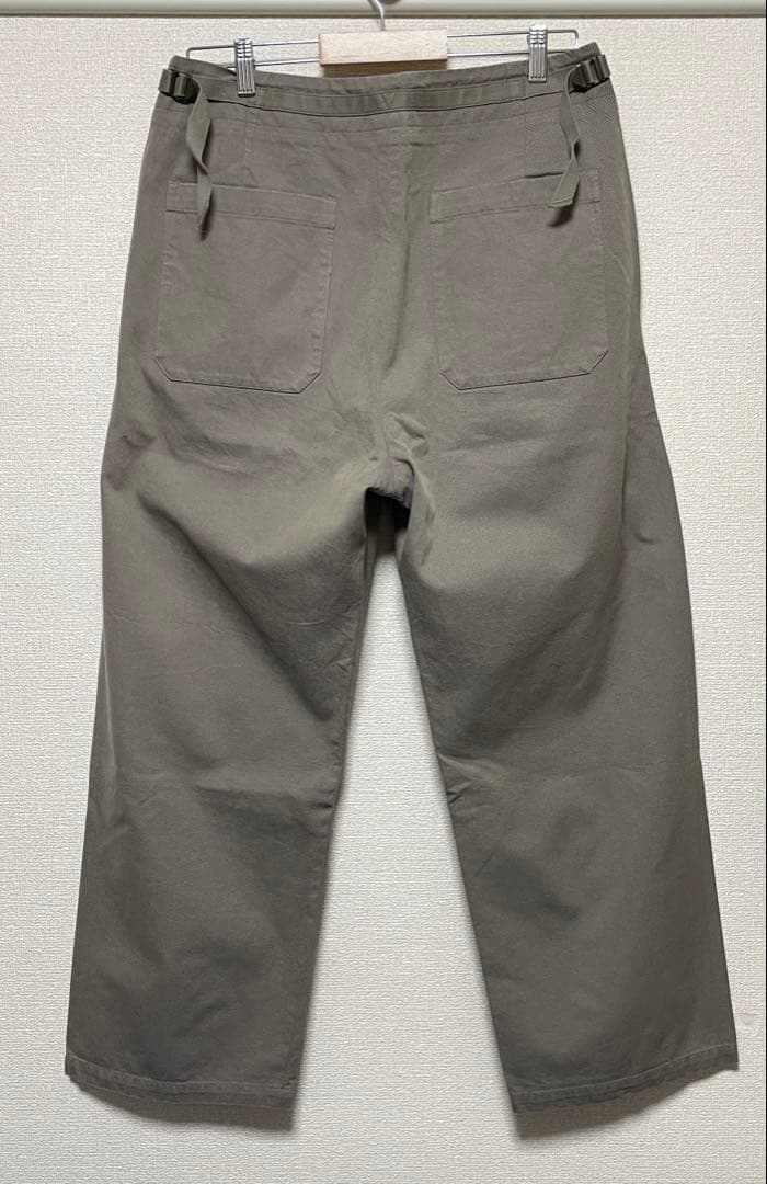 ULTERIOR シャンブレーギャバジンミルトラウザー トープ サイズ5
